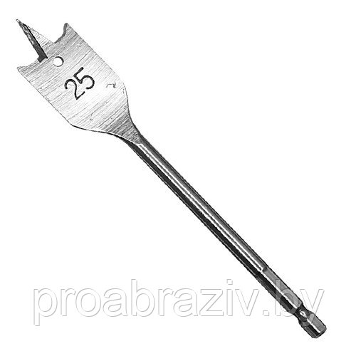 Сверло по дереву 25х152мм 1/4" Vertextools