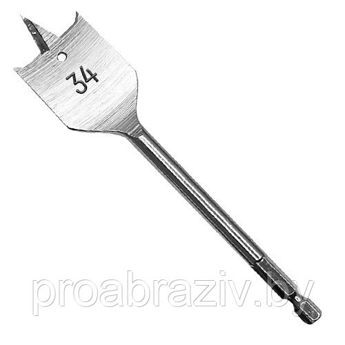 Сверло по дереву 34х152мм 1/4" Vertextools