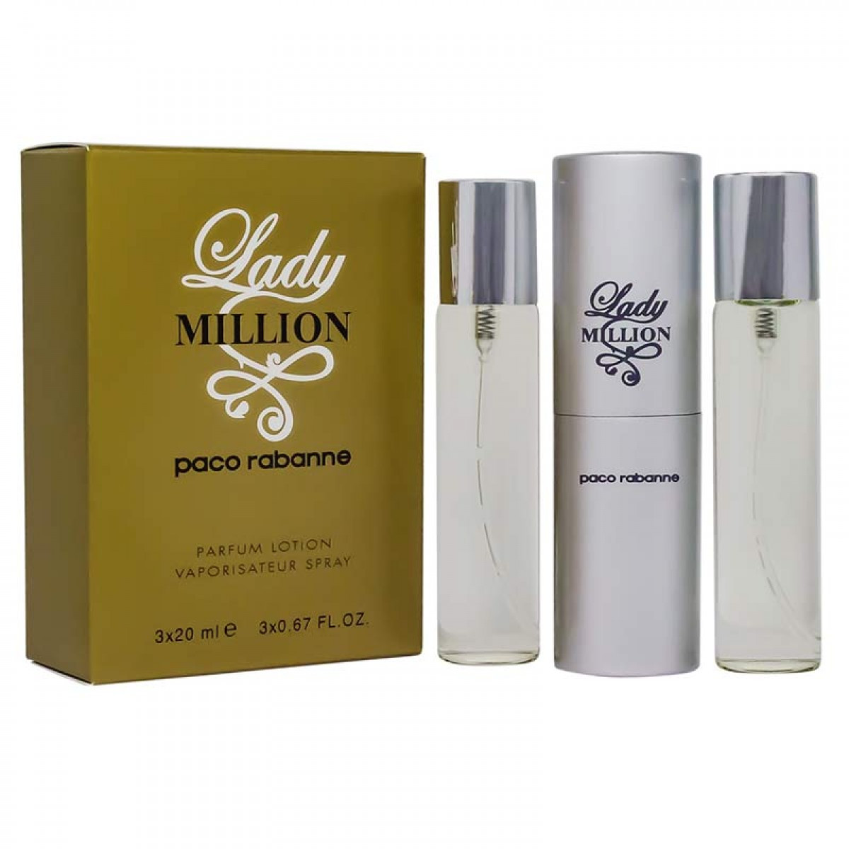 Парфюмерный набор Paco Rabanne Lady Million / edp 3*20 ml