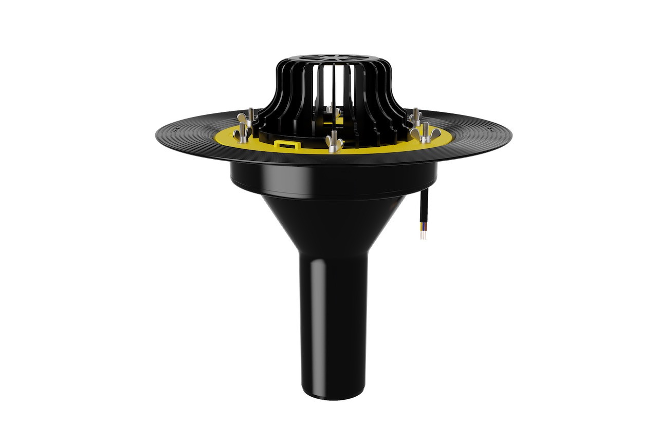 Воронка кровельная обогреваемая с закладным элементом VMOPro 75x300