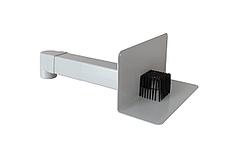 Парапетная воронка с листвоуловителем и отводом VC-PVC 100x100x650