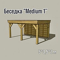 Беседка из дерева "Medium 1" 5*3,5*2 м