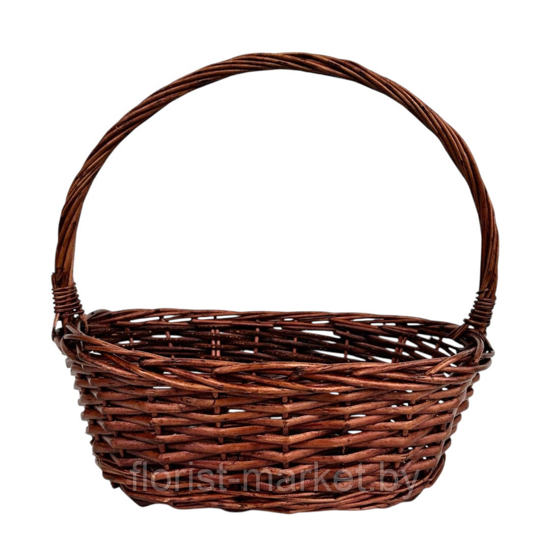 Корзина овальная (ива), 45*36*H14/HH41 см, коричневый