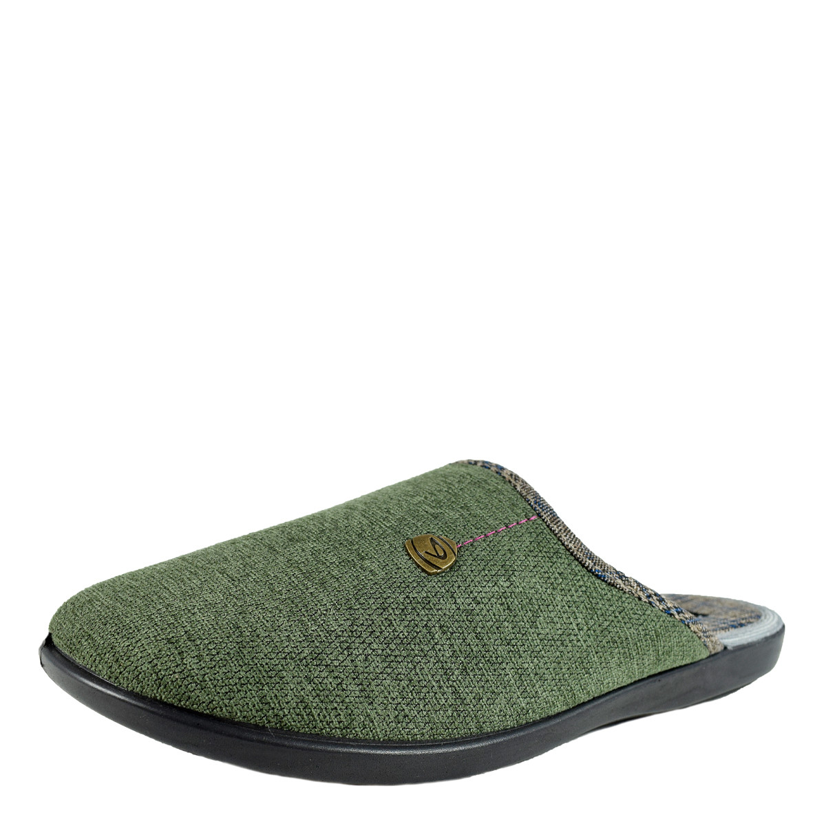 Тапочки мужские Home Marko арт.48138-Оливковый,р-ры:41-46