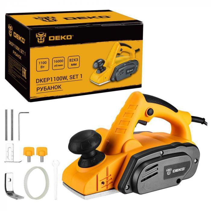 Рубанок DEKO DKEP1100W SET1