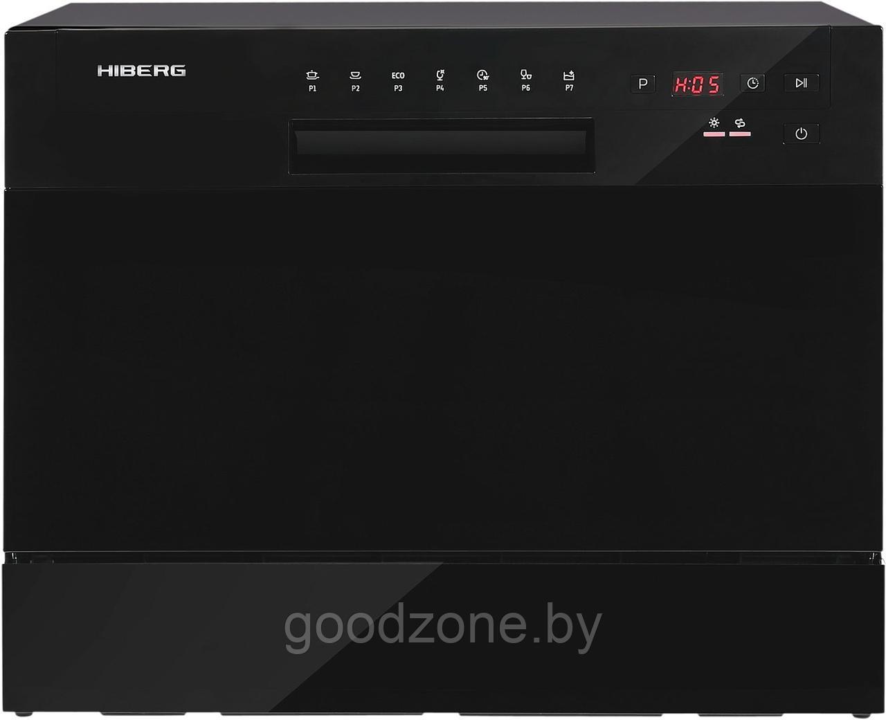 Отдельностоящая посудомоечная машина Hiberg T56 615 B