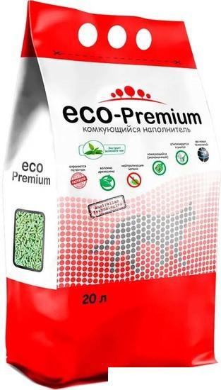 Наполнитель для туалета Eco-Premium с ароматом зеленого чая 20 л