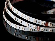 Светодиодная лента SMD 5050 60LED 14,4W 12V IP33 LUX Дневной белый, красный, синий, желтый, зеленый