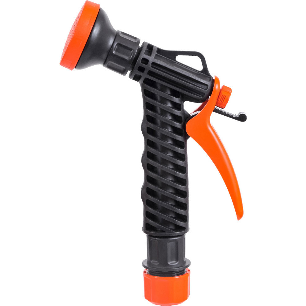 Душ-пистолет поливочный Жук с фиксатором с цанговым зажимом 1/2