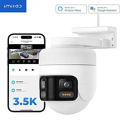 Интеллектуальная наружная камера IMILAB EC6 Panorama с разрешением 3,5K и углом обзора 180°B2046