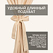 Уличная штора для беседки Петли на липучках 140X260 Светло-бежевый, фото 6