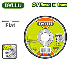 Круг отрезной 115x1,0х22,2 мм по металлу DYLLU DTAC1345