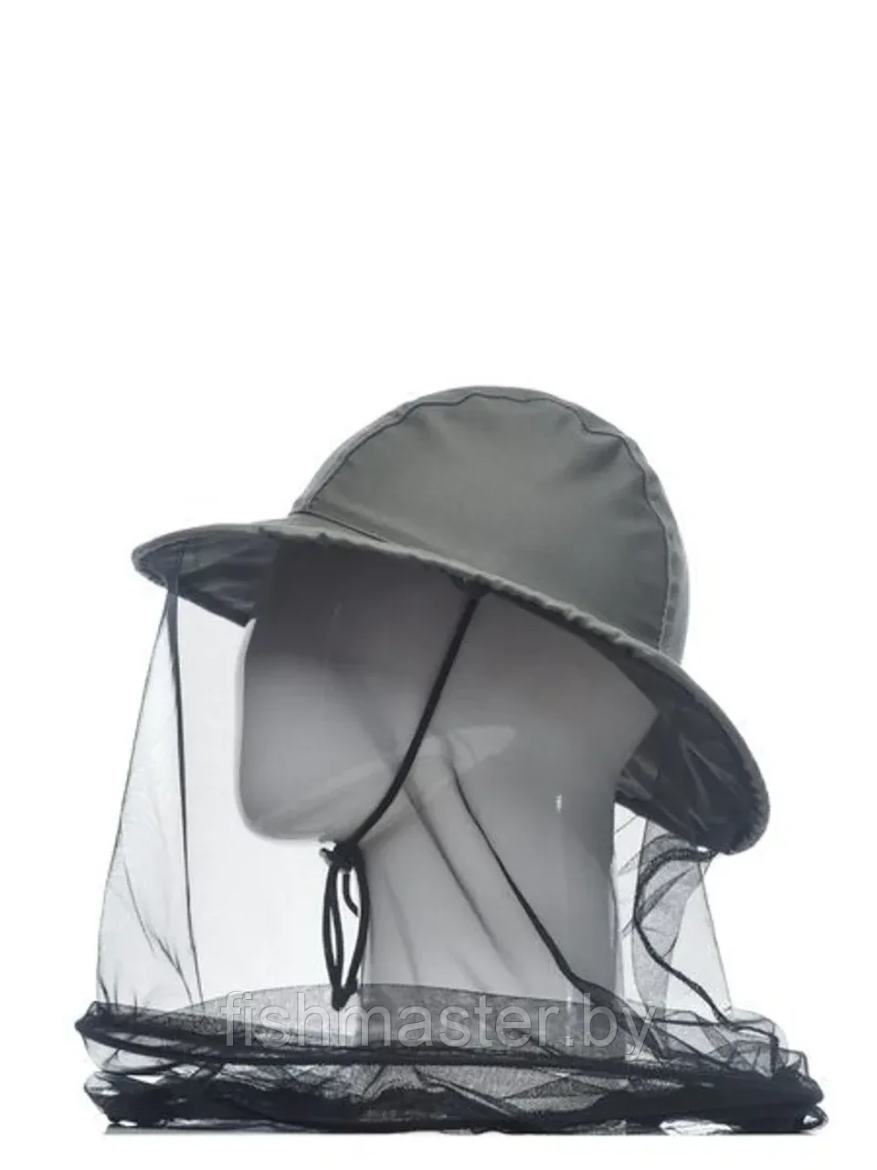 Панама-накомарник HUNTSMAN Антигнус c кольцом цв.Хаки тк.Cotton