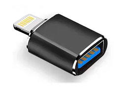 Адаптер - переходник Lightning - USB3.0, черный 556875