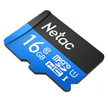 Карта памяти MicroSDHC 16GB Netac P500 Standard (NT02P500STN-016G-S), U1, класс 10 556995