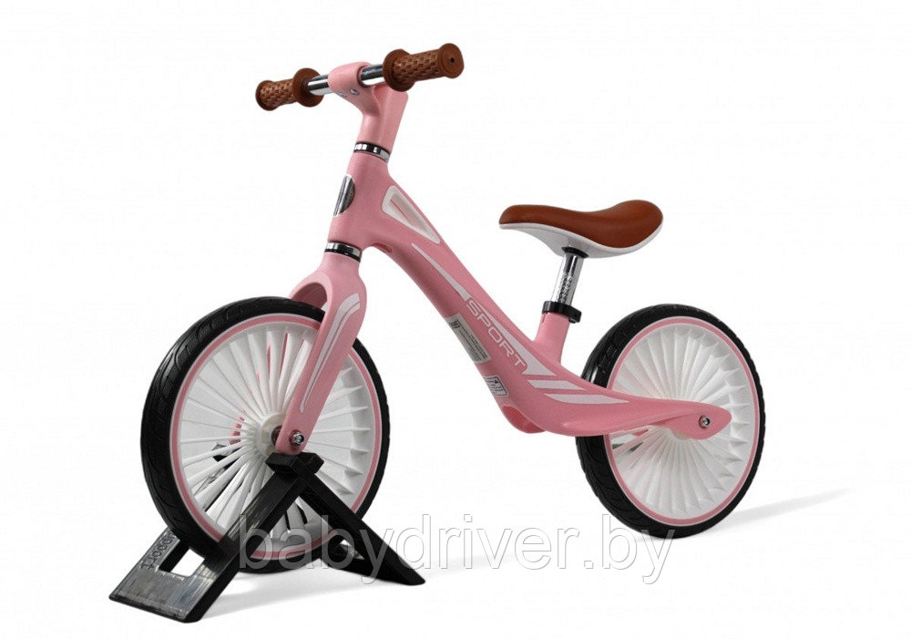 Детский беговел RiverToys HB-007-12 (розовый)