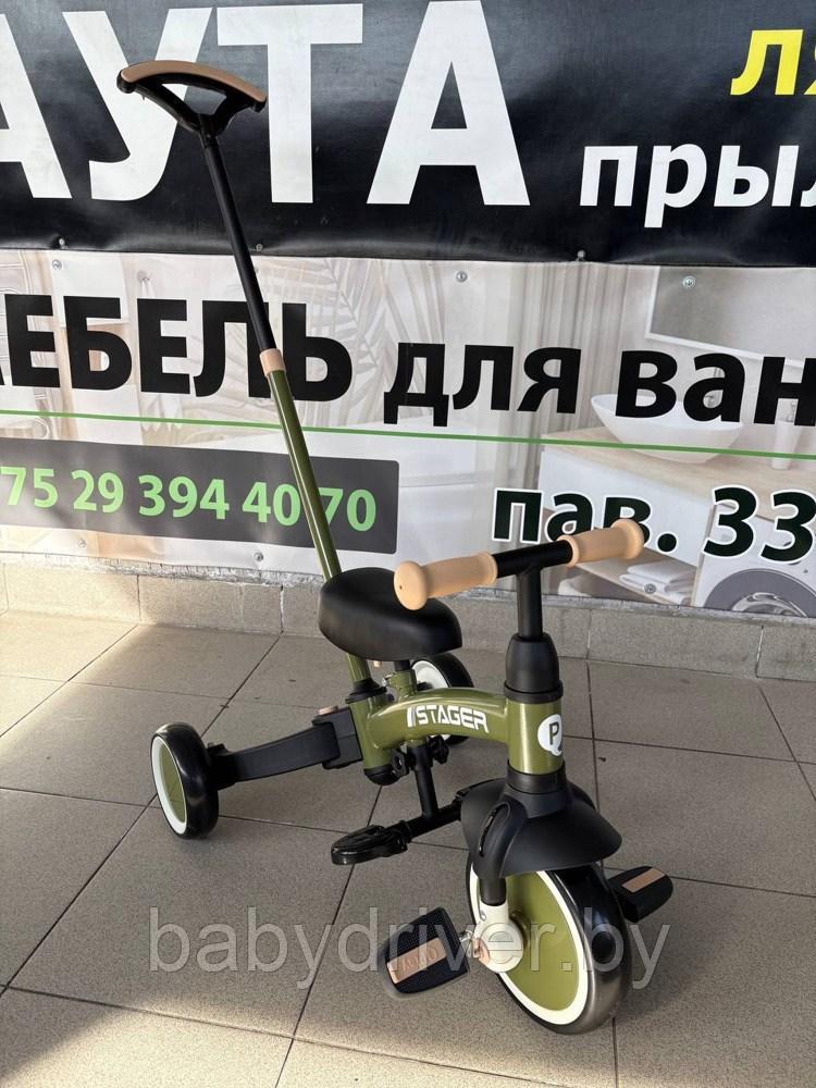 Велосипед QPlay Stager1G (зелёный) 3 в 1 трансформер
