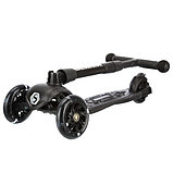 Складной самокат трехколесный Slider Stile1BK (черный) колеса со светом, фото 2
