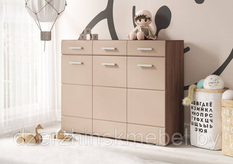 Комод Симба шимо темный/кофе с молоком