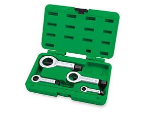 Набор гайкорезов 9-27мм 4пр TOPTUL (гайколомов)