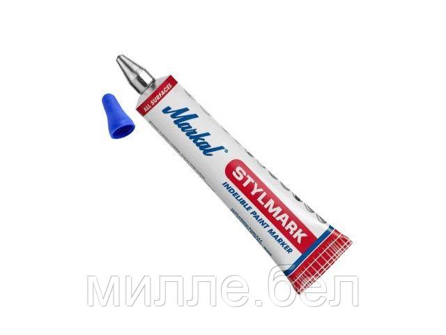 Маркер промышл. перманентный с шариковым наконечником MARKAL STYLMARK СИНИЙ (Толщина линии 3 мм. Цвет синий)