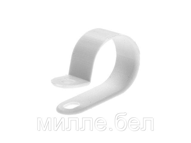 Серьга для кабеля 9 мм белая (100 шт в карт. уп.) STARFIX