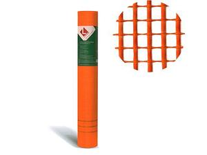 Стеклосетка штукатурная 5х5, 1мх50м, 1300Н, оранжевая, DIY (разрывная нагрузка 1300Н/м2) (LIHTAR)