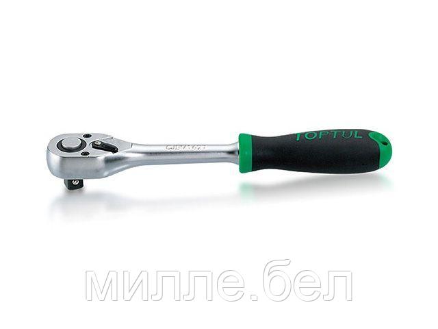 Трещотка 3/8" 72зуб. 200мм TOPTUL