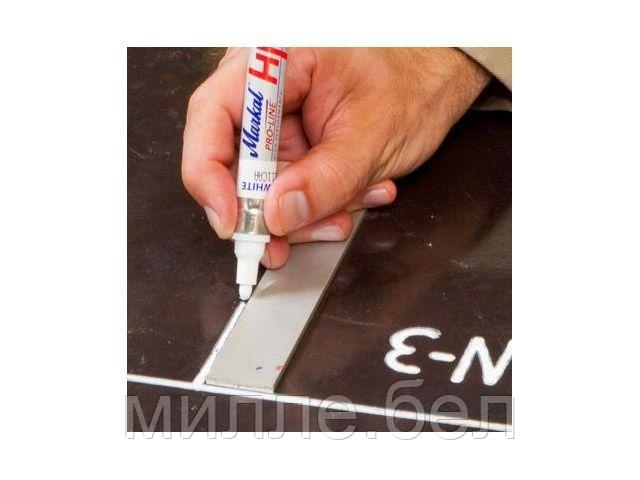 Маркер промышл. перманентный на основе жидк. краски MARKAL PRO-LINE HP БЕЛЫЙ (Толщина линии 3 мм. Цвет белый)