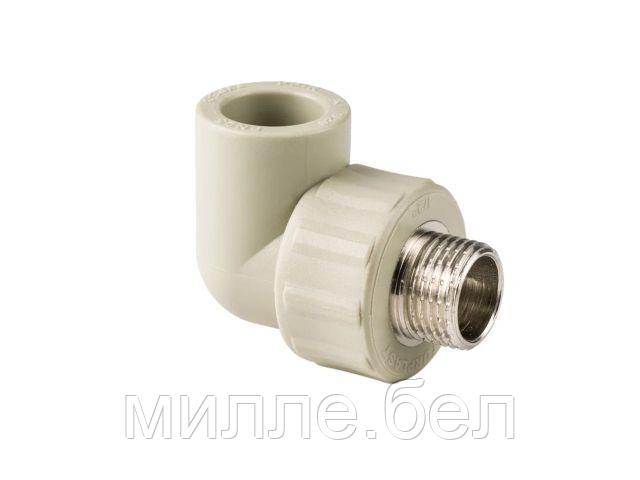 Колено ПП комб. нар. 25х1/2", сер. РТП (Угольник) (РосТурПласт)