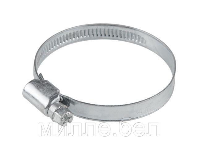 Хомут червячный 40-60 мм, цинк, DIN 3017 STARFIX