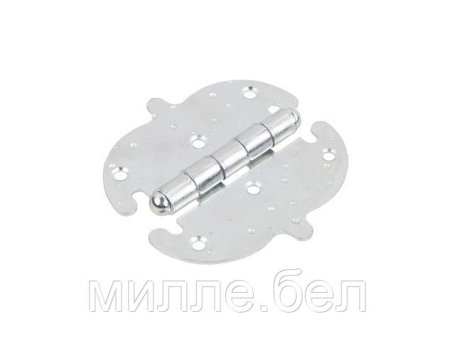 Петля 110 мм фигурная, белый цинк STARFIX