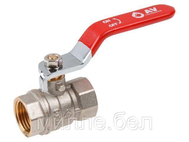 Кран шаровый 1/2" вн.-вн. ручка PN30, AV Engineering