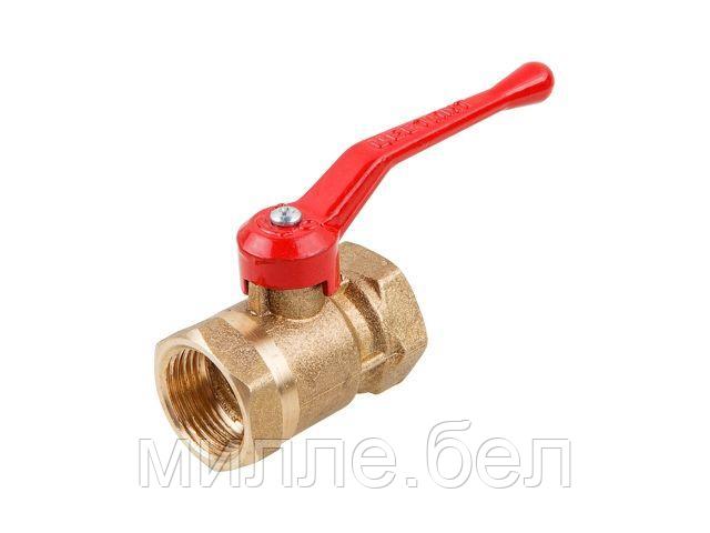 Кран шаровый стандарт. 3/4" вн.-вн. ручка PN1,6 МПа, 11Б27п7, Цветлит (ЦРБ0080)