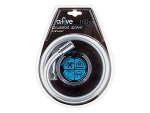 Шланг душевой, PVC, 1/2" г-г 150 см, серебро, a-five (Гайка латунь (anti-twist), 10 бар)