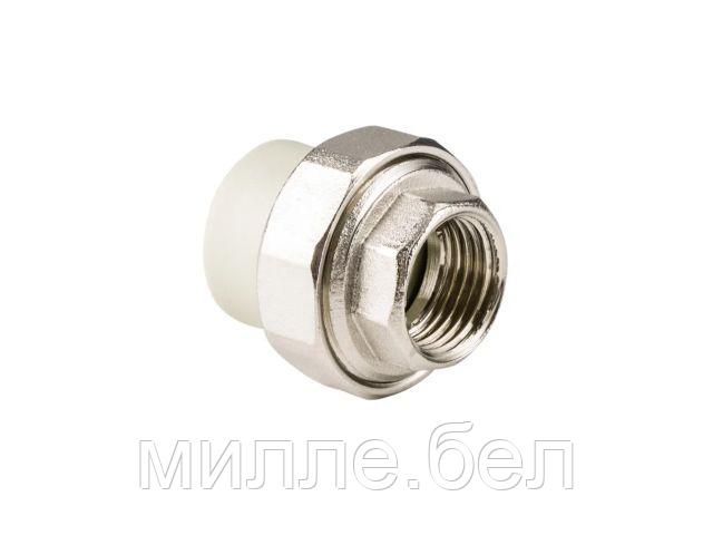 Американка ПП вн. 32х3/4", сер. РТП (Соединение разборное внутренняя резьба полипропиленовое) (РосТурПласт)