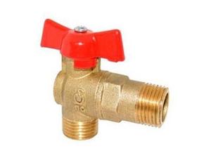 Кран шаровый угловой 1/2" х 1/2" для стир. машины PN1,6 МПа, 11Б27п17, Цветлит (ZW10137)