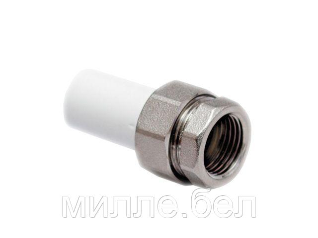 Американка ПП трубная вн. 20х1/2", бел. РТП (Соединение разборное внутренняя резьба полипропиленовое)