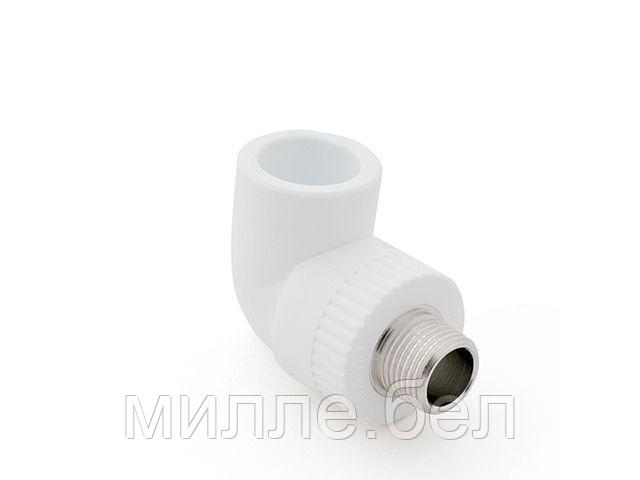 Колено ПП комб. нар. 32х1", бел. РТП (Угольник) (РосТурПласт)