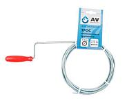 Трос сантехнический пружинный ф 6 мм длина 2,5 м AV Engineering (Стальной)