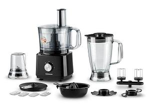 Кухонный комбайн NORMANN AFP-947 (1000 Вт, регул.скор., 12 функций, блендер 1.8 л, чаша чоп. 2 л, терка для