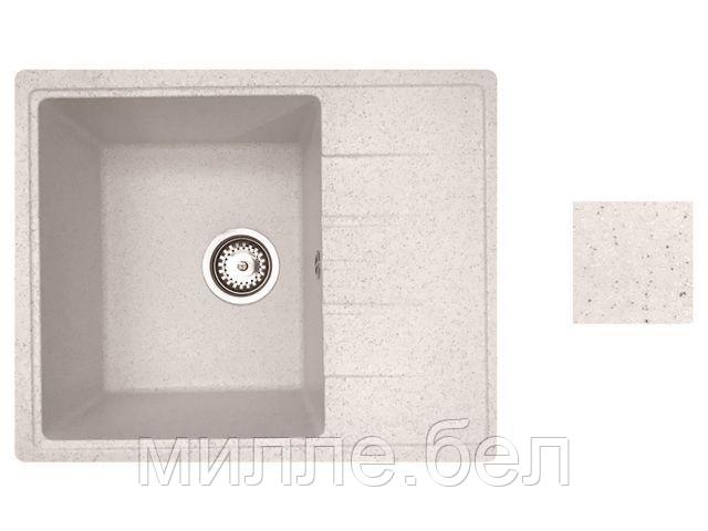 Мойка кухонная из искусственного камня PLATINUM песочный 570х465 мм, AV Engineering