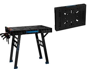 Верстак складной BULL WB 4585 в кор. 455 кг, 852x608x790 мм, переносной, 2 струбцины (Быстроскладная