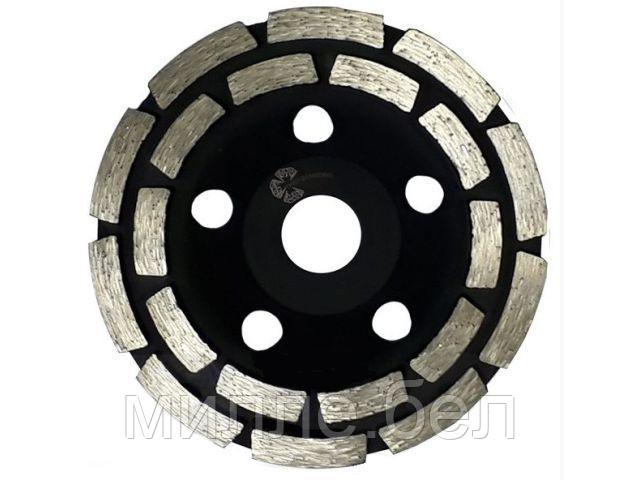 Алмазная чашка d 125мм сегментная двухрядная TRIO DIAMOND (бетон / гранит / натуральный камень / искусственный