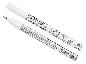 Маркер промышл. перманентный на основе жидк. краски белый STARTUL PROFI (ST4370-01) (толщ. линии 0,5-1,0 мм,