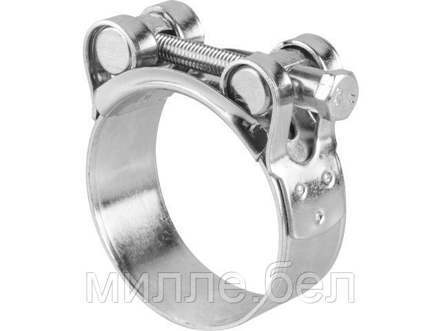 Хомут силовой 48-51мм, цинк (20 шт в пакете) STARFIX