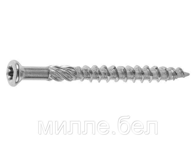 Саморез для террасной доски 5.0х60 мм, нерж. сталь (Aisi 410), TORX25 (50 шт в пласт. конт.) STARFIX