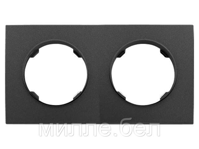 Рамка 2-местная графит, Прованс, Bylectrica