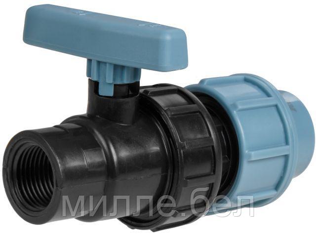 Кран шар. ПЭ 20 х 1/2" вн., AV Engineering