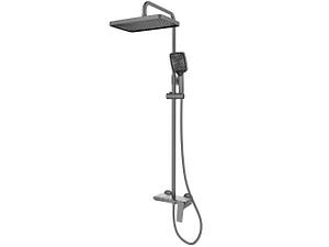 Душевая система (Lt) D35, серия Lily антрацит, a-five (На стену, Излив потайной в корпусе., Троп. душ: вынос